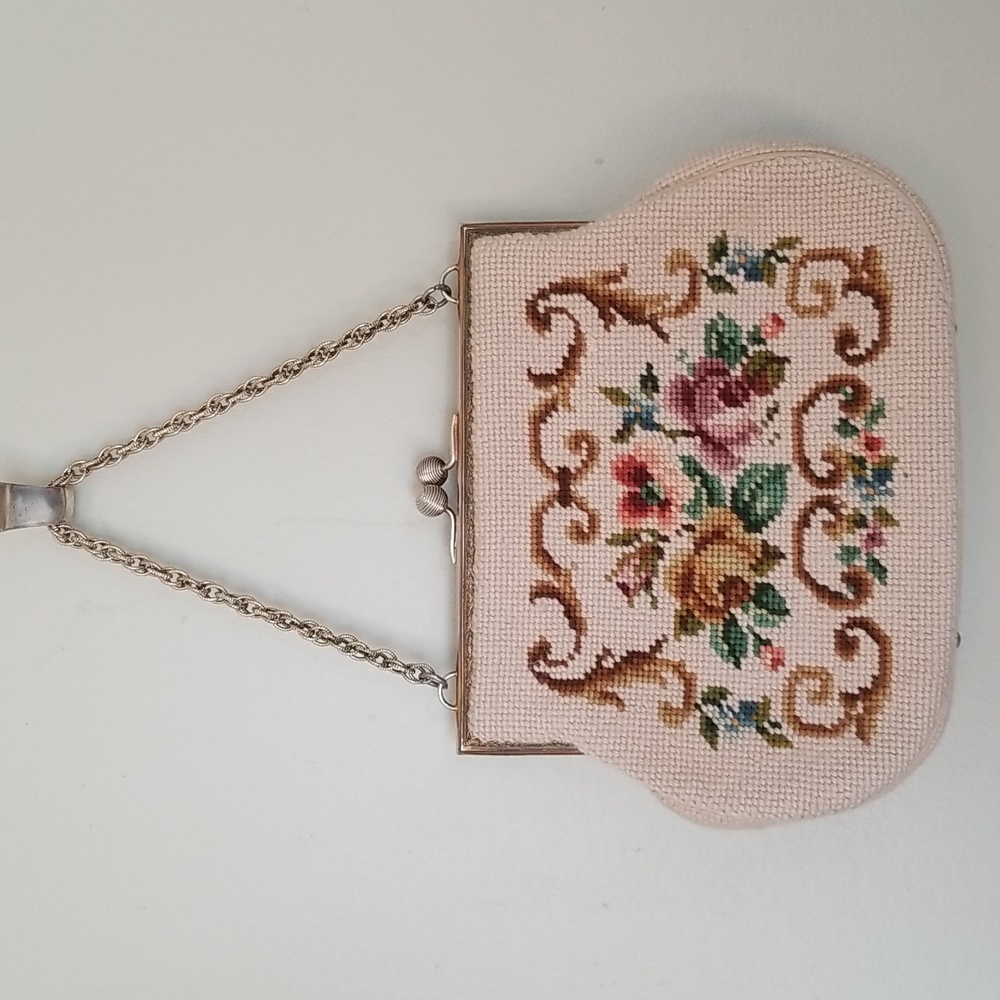 Vintage Floral Tapestry Carpet Bag - Picture 4 of 8